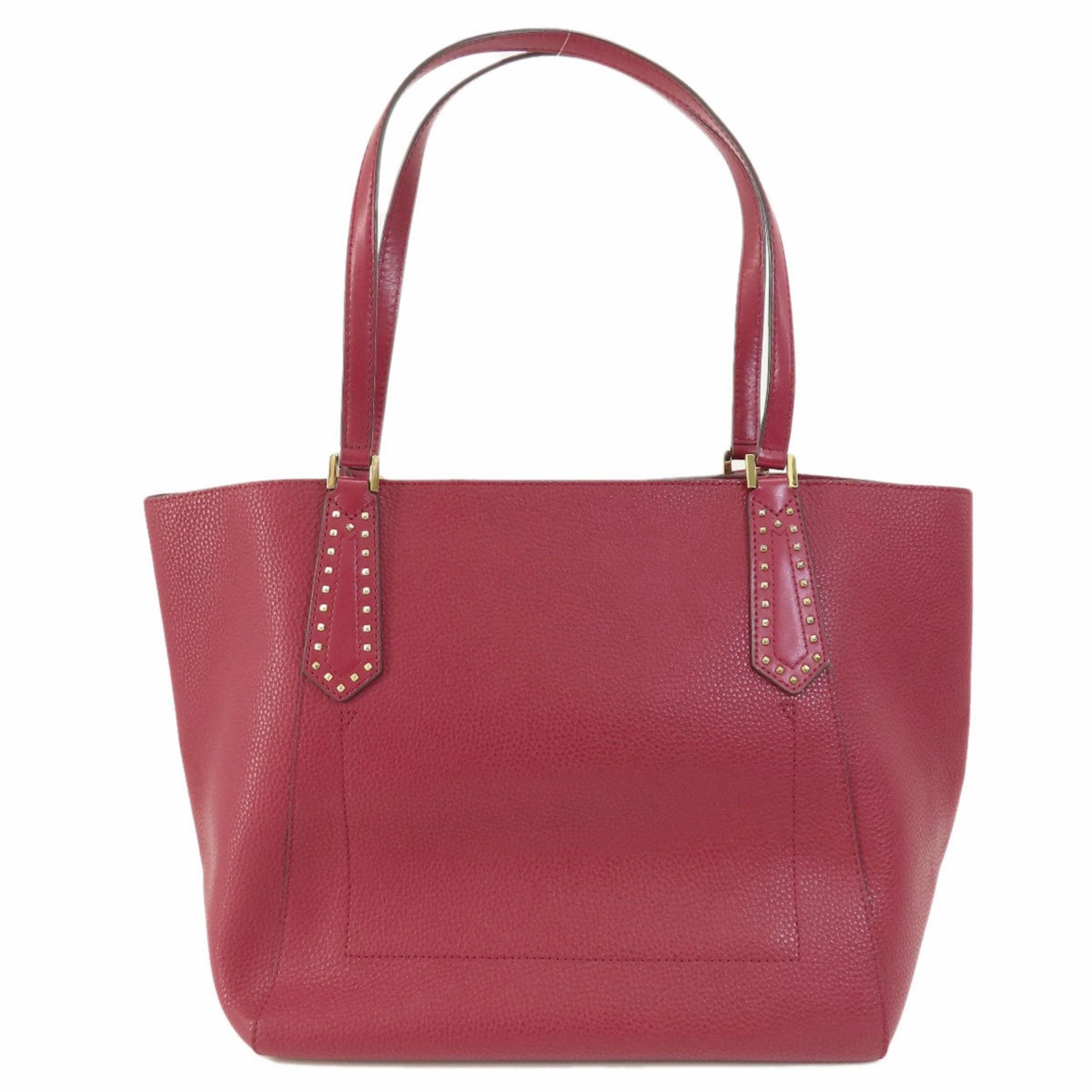 Michael Kors Color Wine Leather Tote Bag (Pre-Owned)