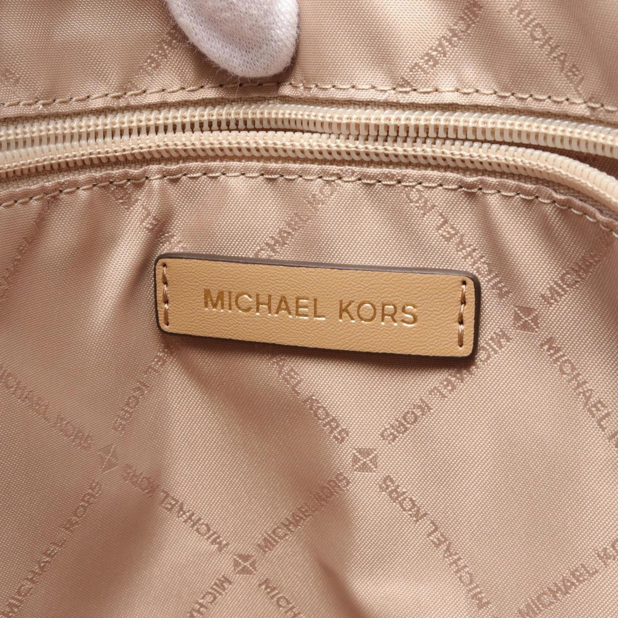 Michael Kors gold Coated Canvas Leather Tote Bag (Pre-Owned)