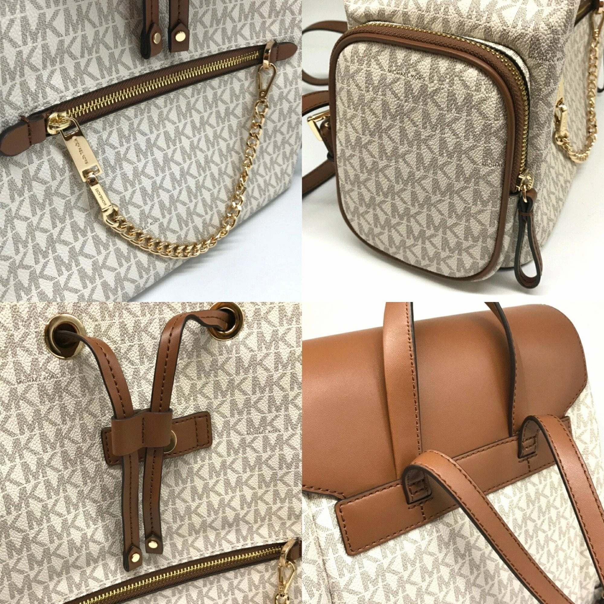 Michael Kors ivory Pvc Backpack (Pre-Owned)