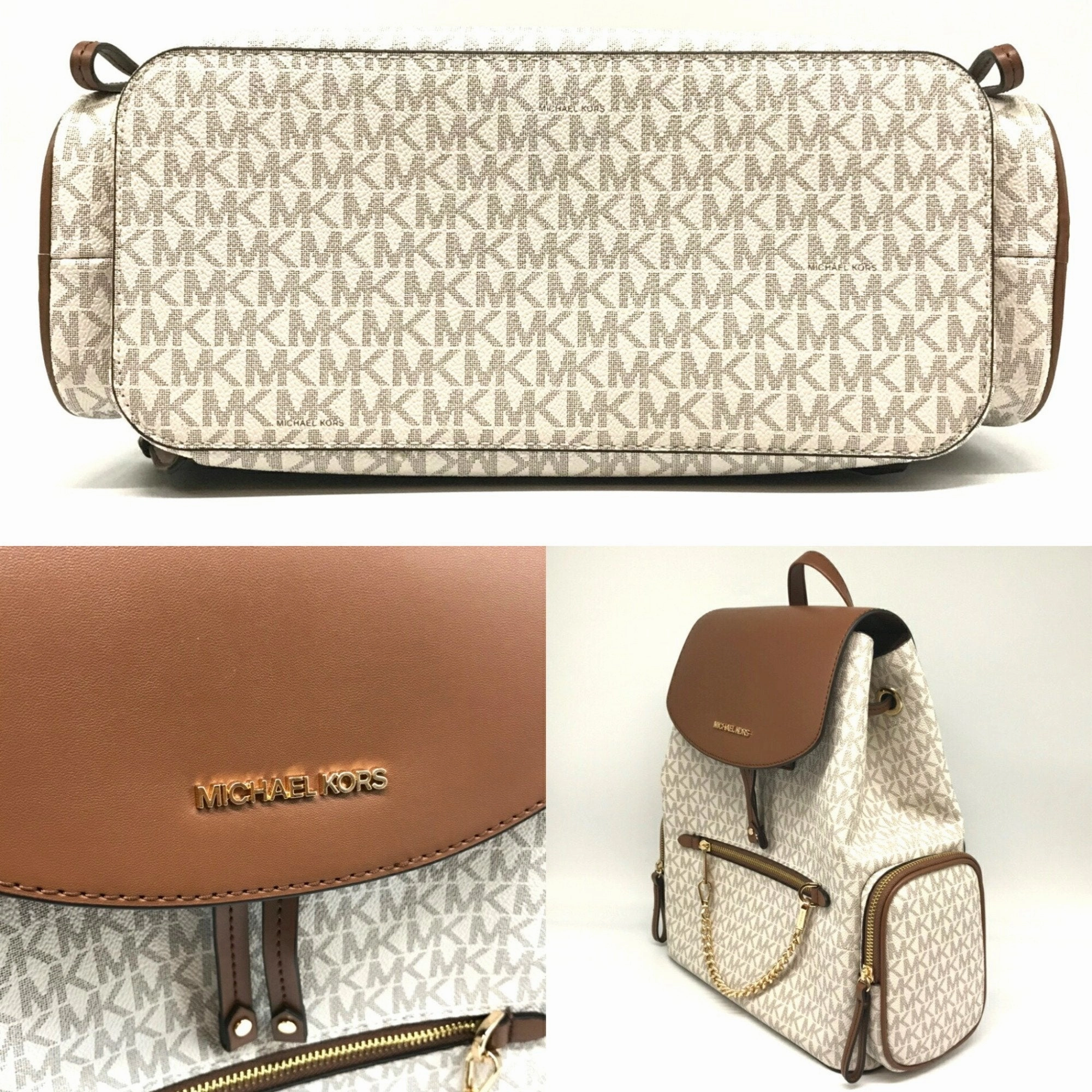 Michael Kors ivory Pvc Backpack (Pre-Owned)