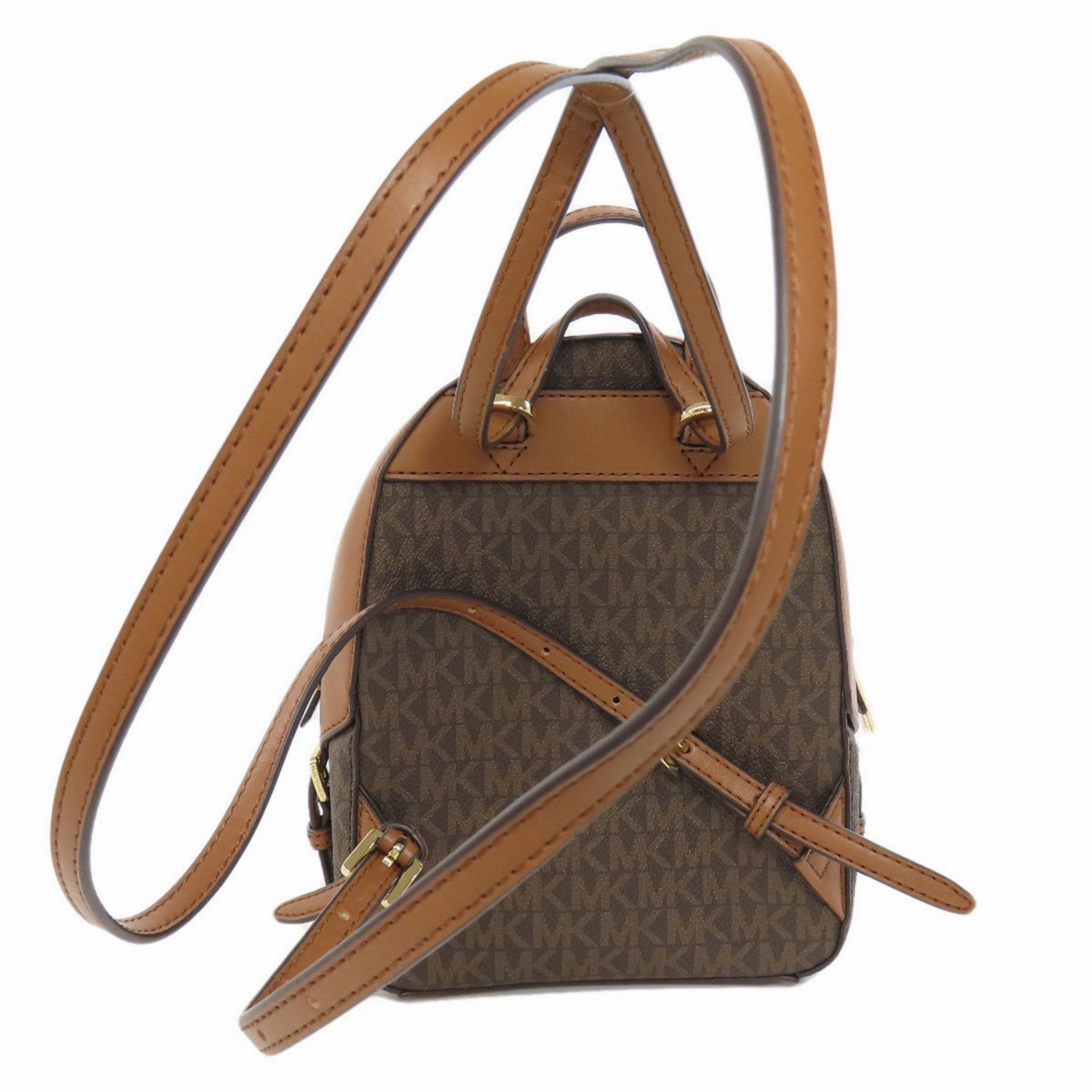 Michael Kors Jaycee Canvas Backpack Bag (Pre-Owned)