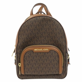 Michael Kors Jaycee Canvas Backpack Bag (Pre-Owned)