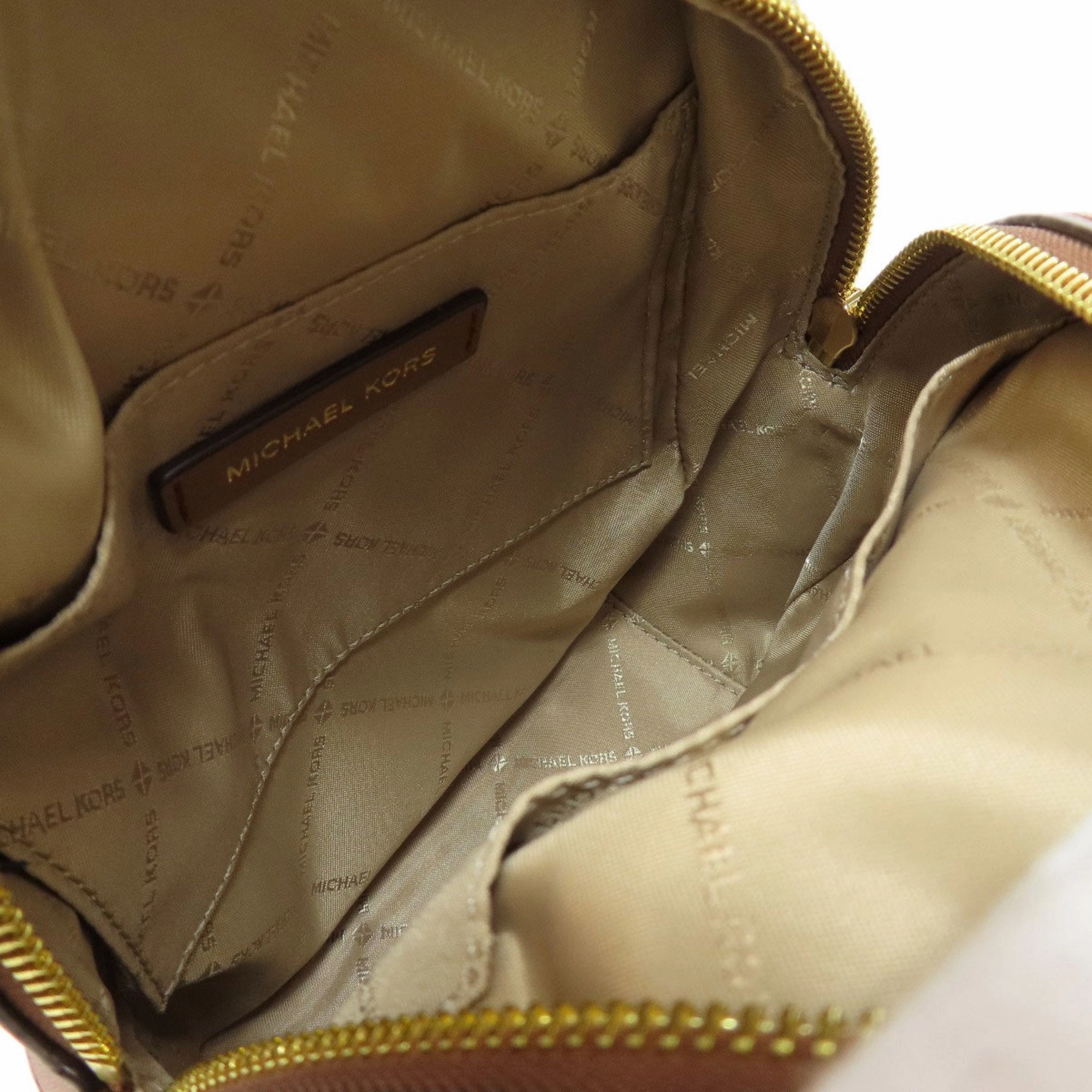 Michael Kors Jaycee Canvas Backpack Bag (Pre-Owned)