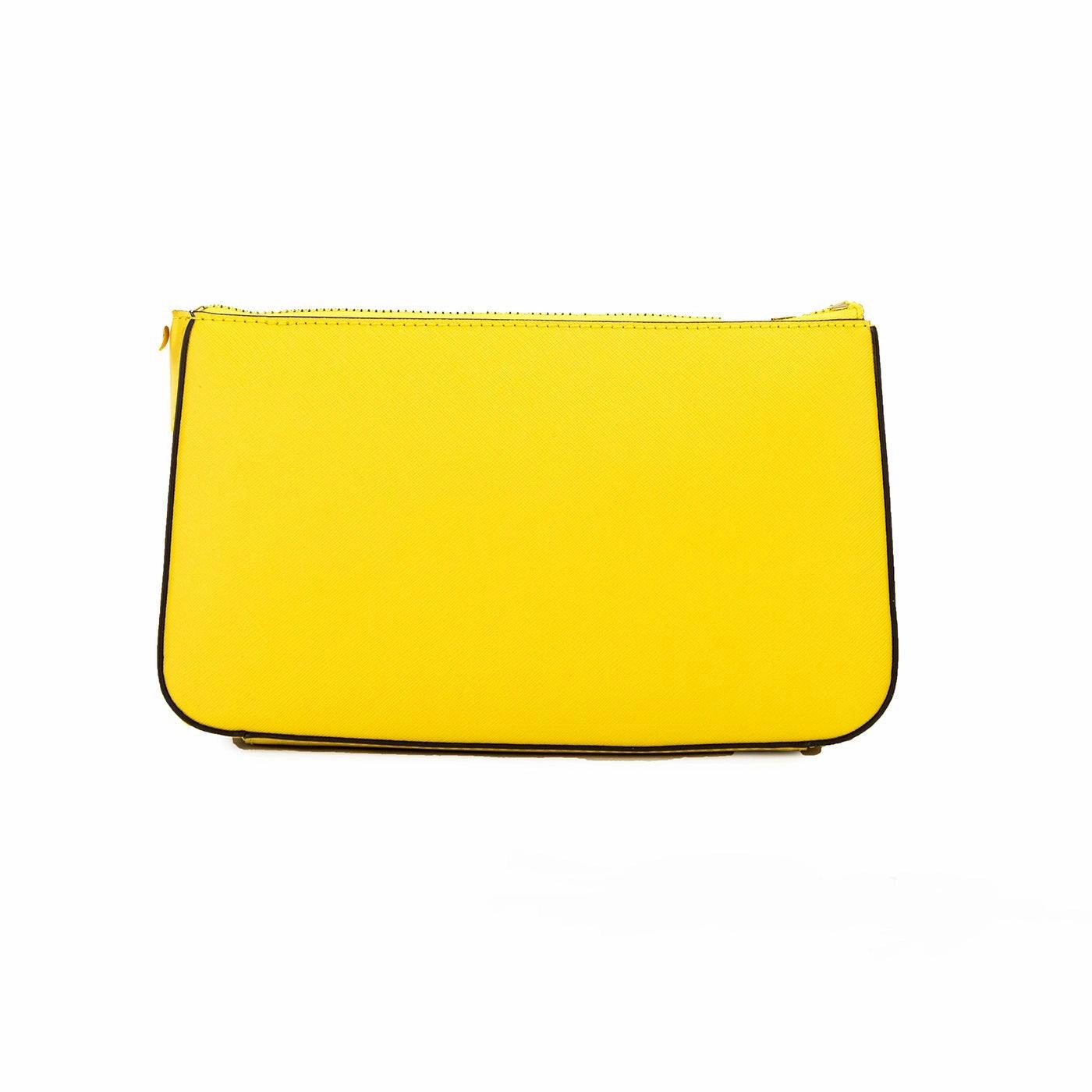 Michael Kors Jet Set Daffodil Vegan Crossbody Tech Attachment Bag Purse
