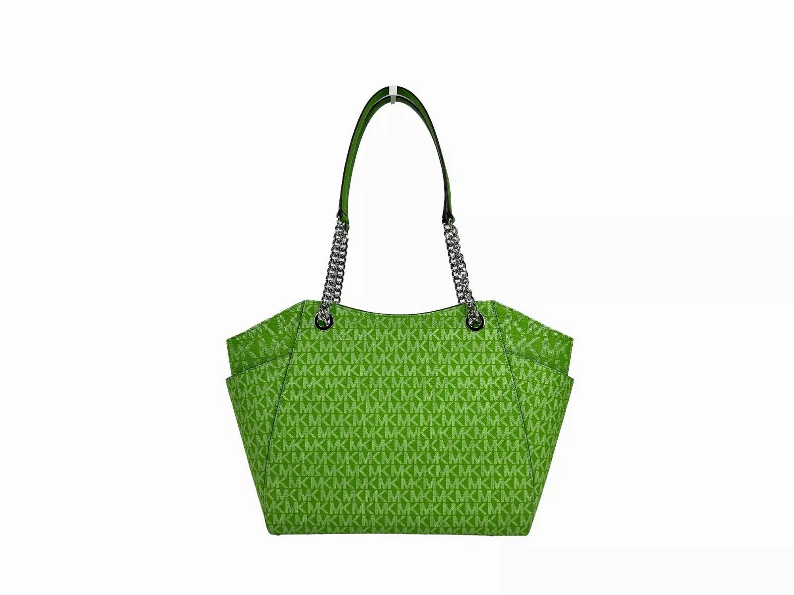 Michael Kors Jet Set Large Chain Shoulder Tote Bag Jungle Green