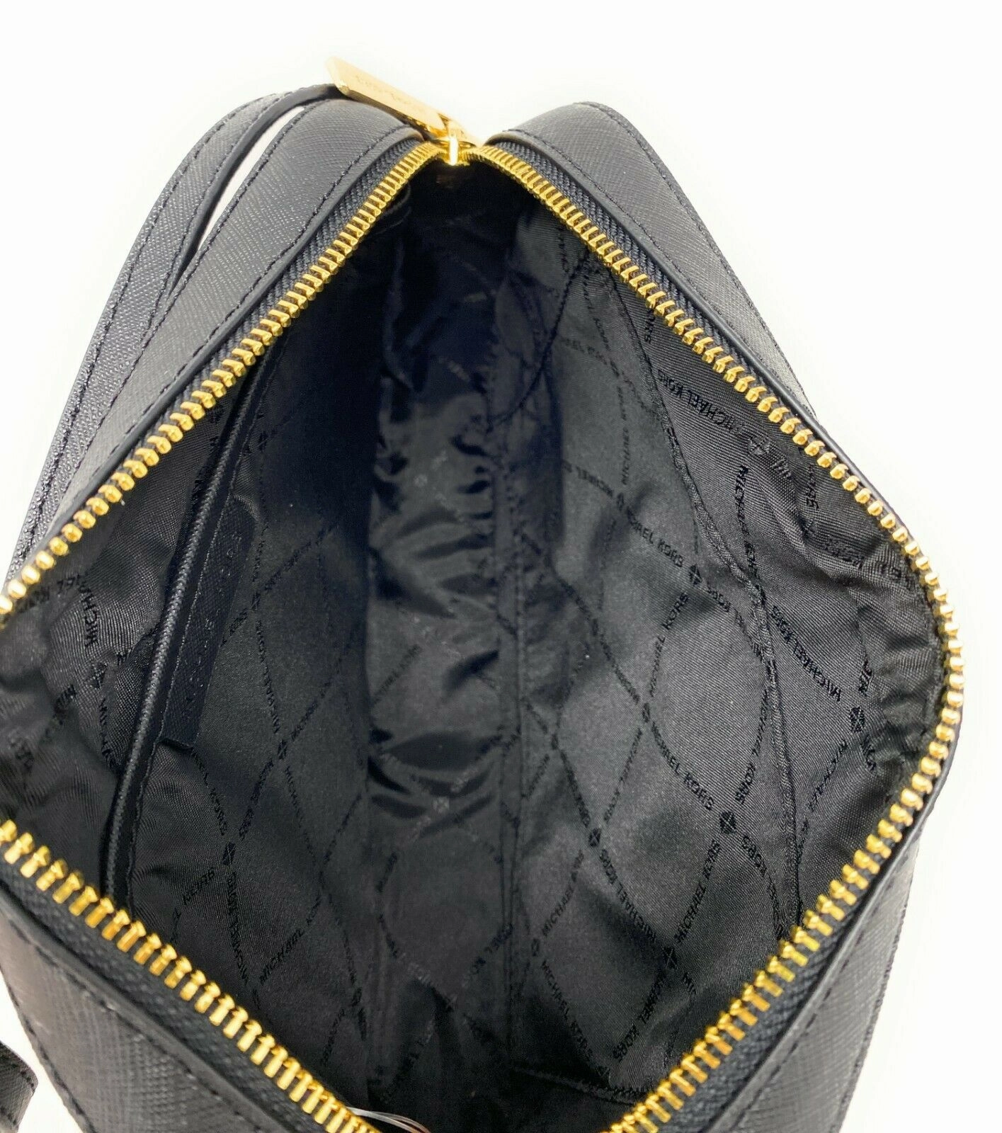 MICHAEL KORS Jet Set Zip ChainSaffiano Leather Crossbody Bag