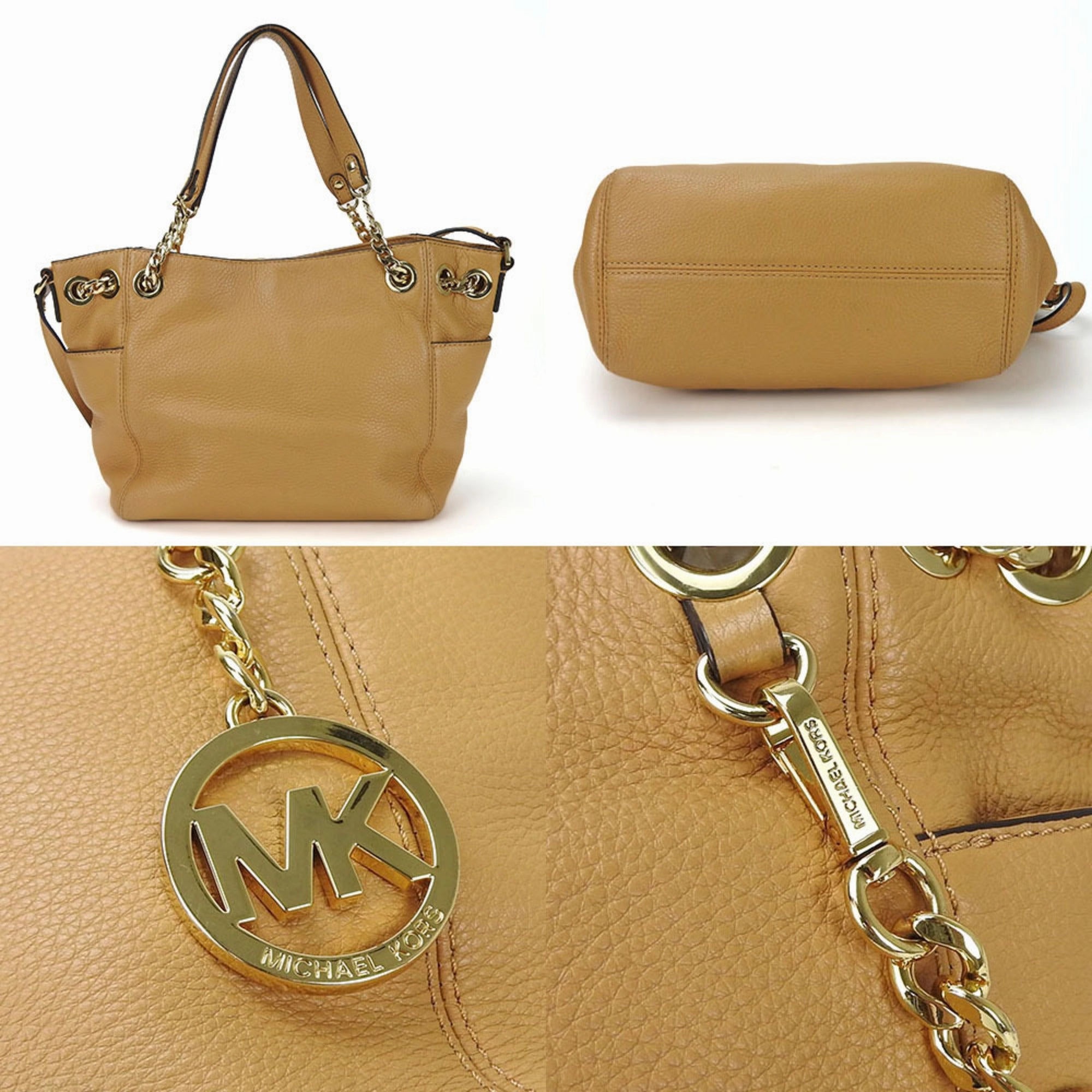 Michael Kors  Leather Shoulder Bag Tote Bag (Pre-Owned)