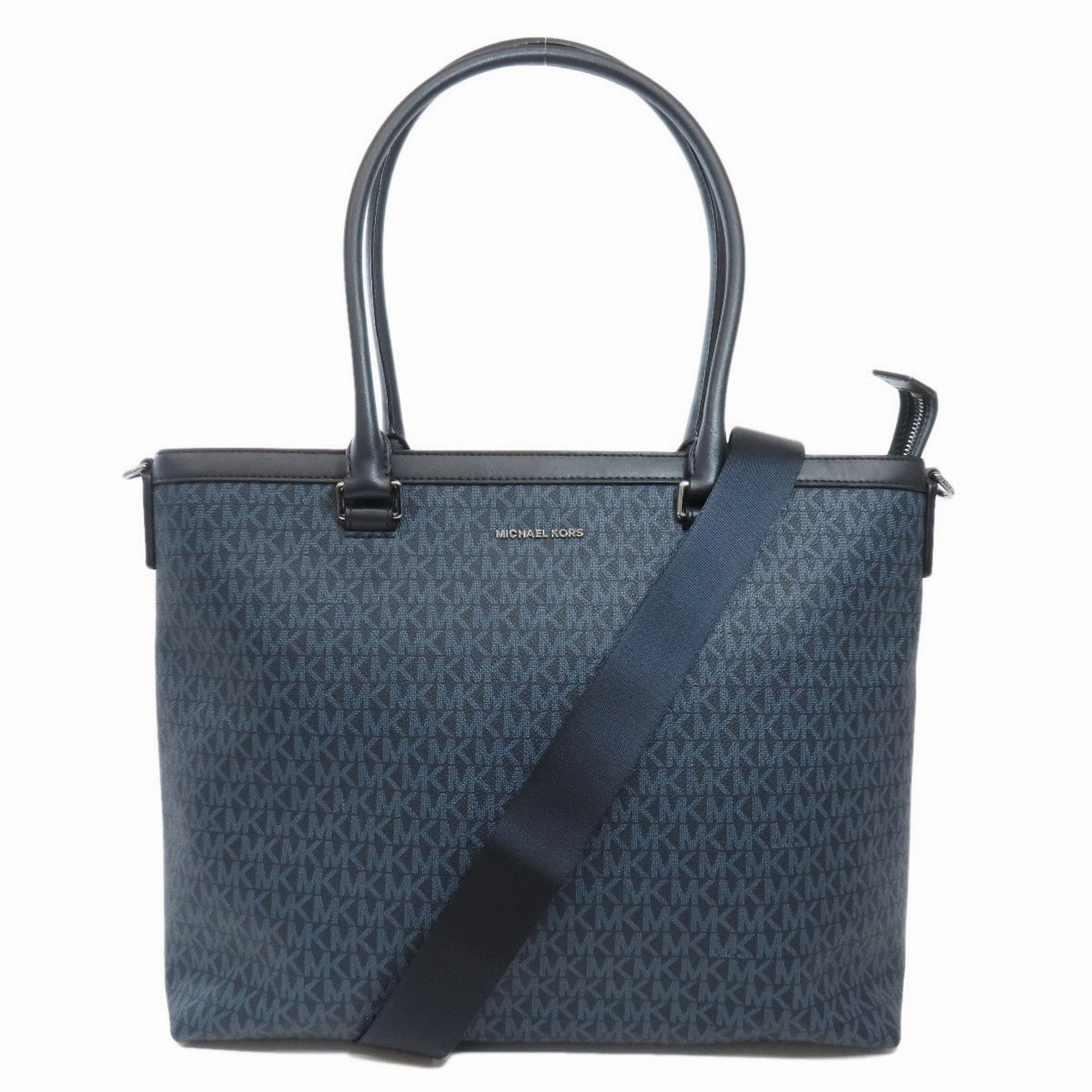 Michael Kors  Navy Pvc Tote Bag (Pre-Owned)