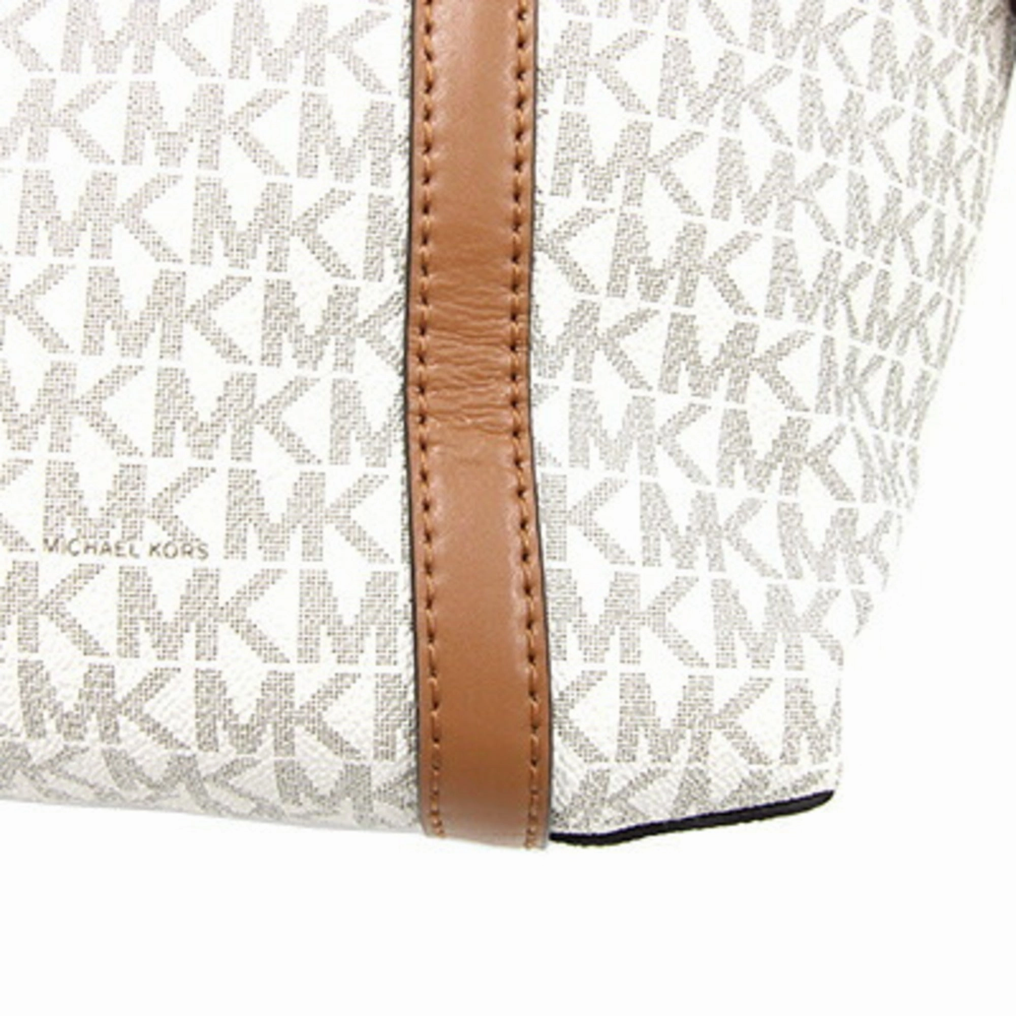 Michael Kors  Off- Pvc Leather Tote Bag (Pre-Owned)