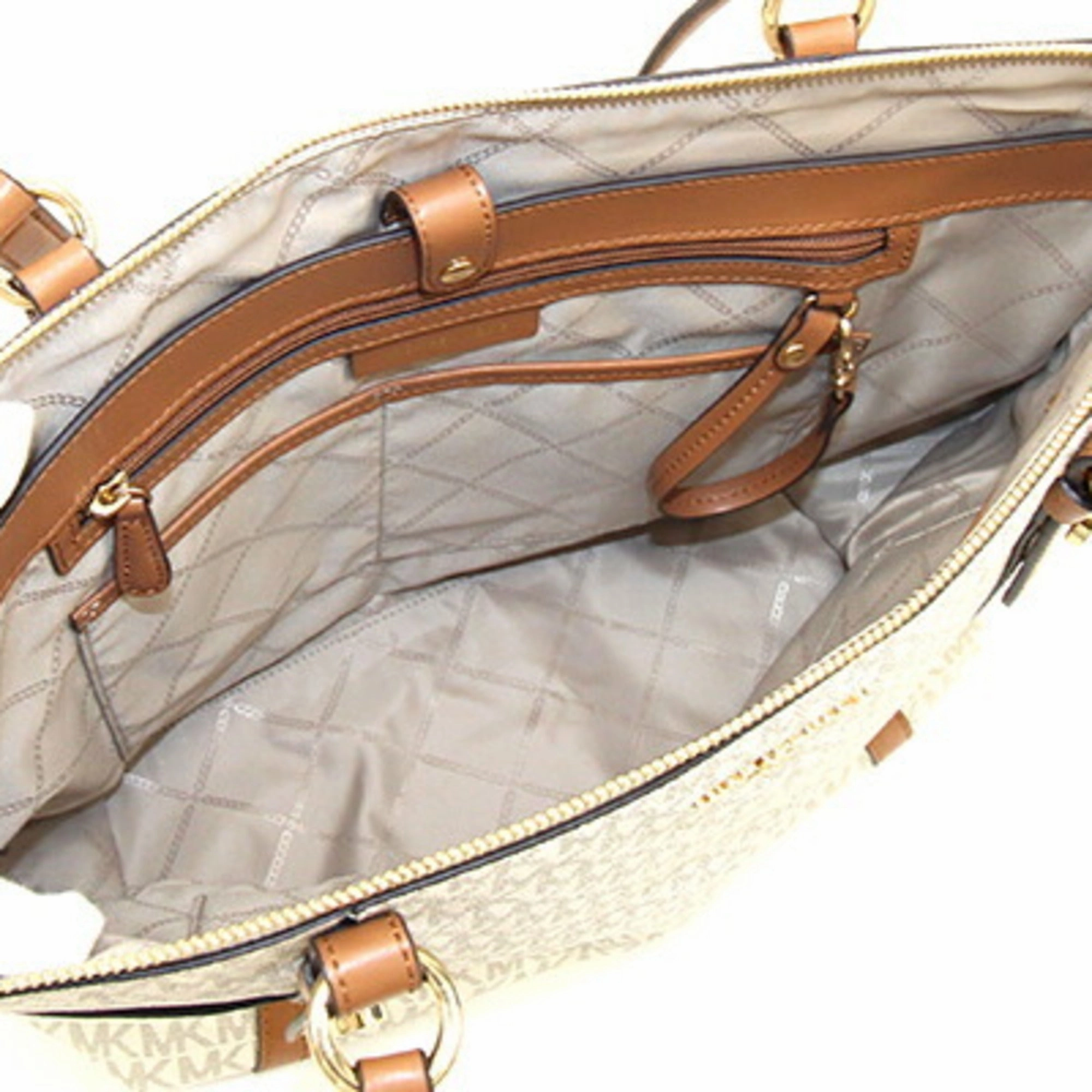 Michael Kors  Off- Pvc Leather Tote Bag (Pre-Owned)