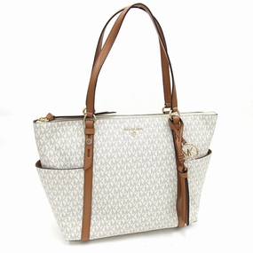 Michael Kors  Off- Pvc Leather Tote Bag (Pre-Owned)