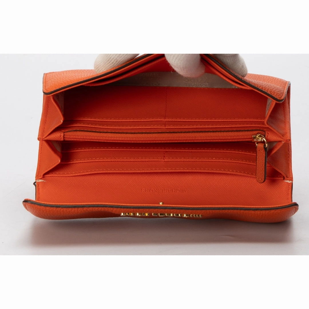 Michael Kors Orange Leather Wallet