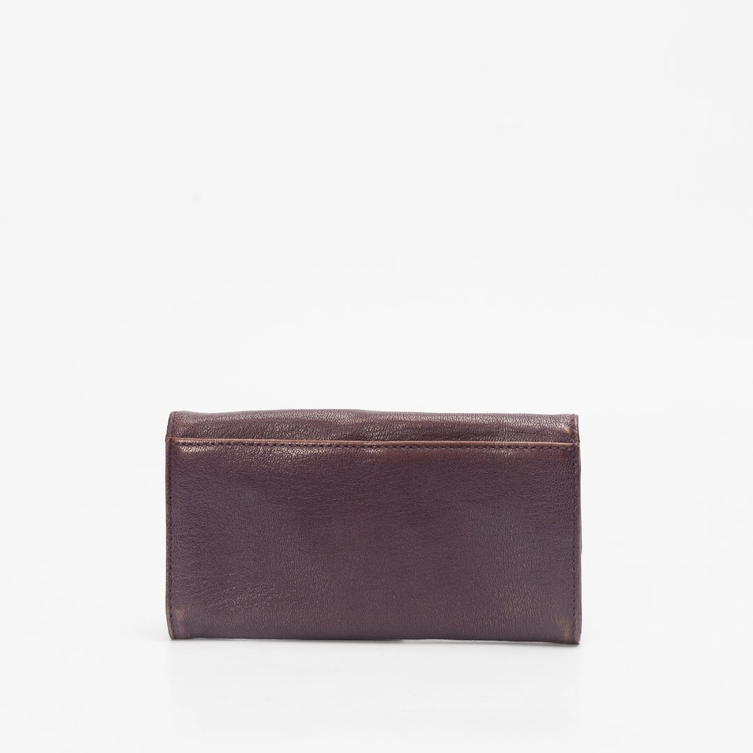 Michael Kors Python Embossed Leather Hamilton Flap Wallet