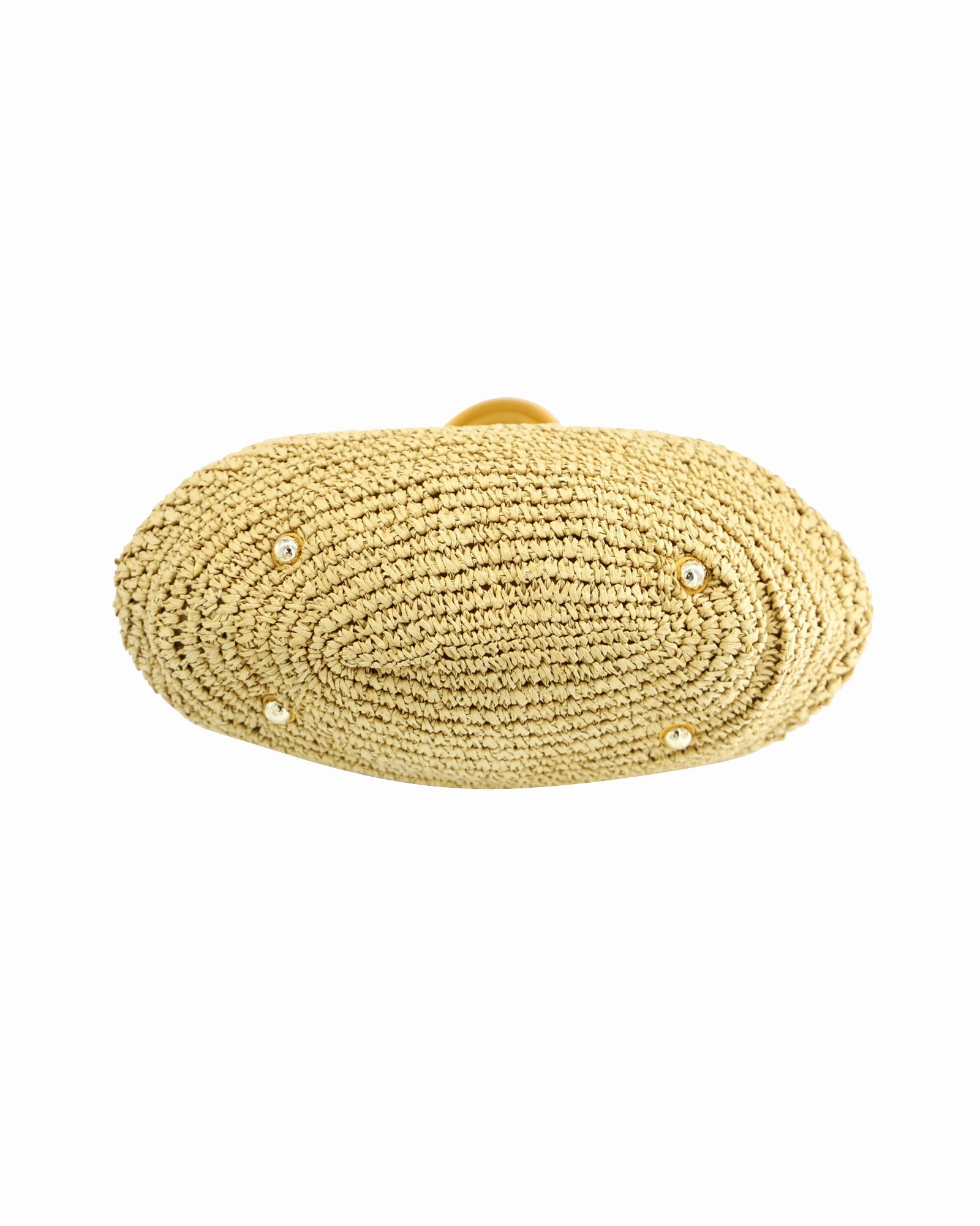 Michael Kors Santorini Tote Bag in Yellow Straw