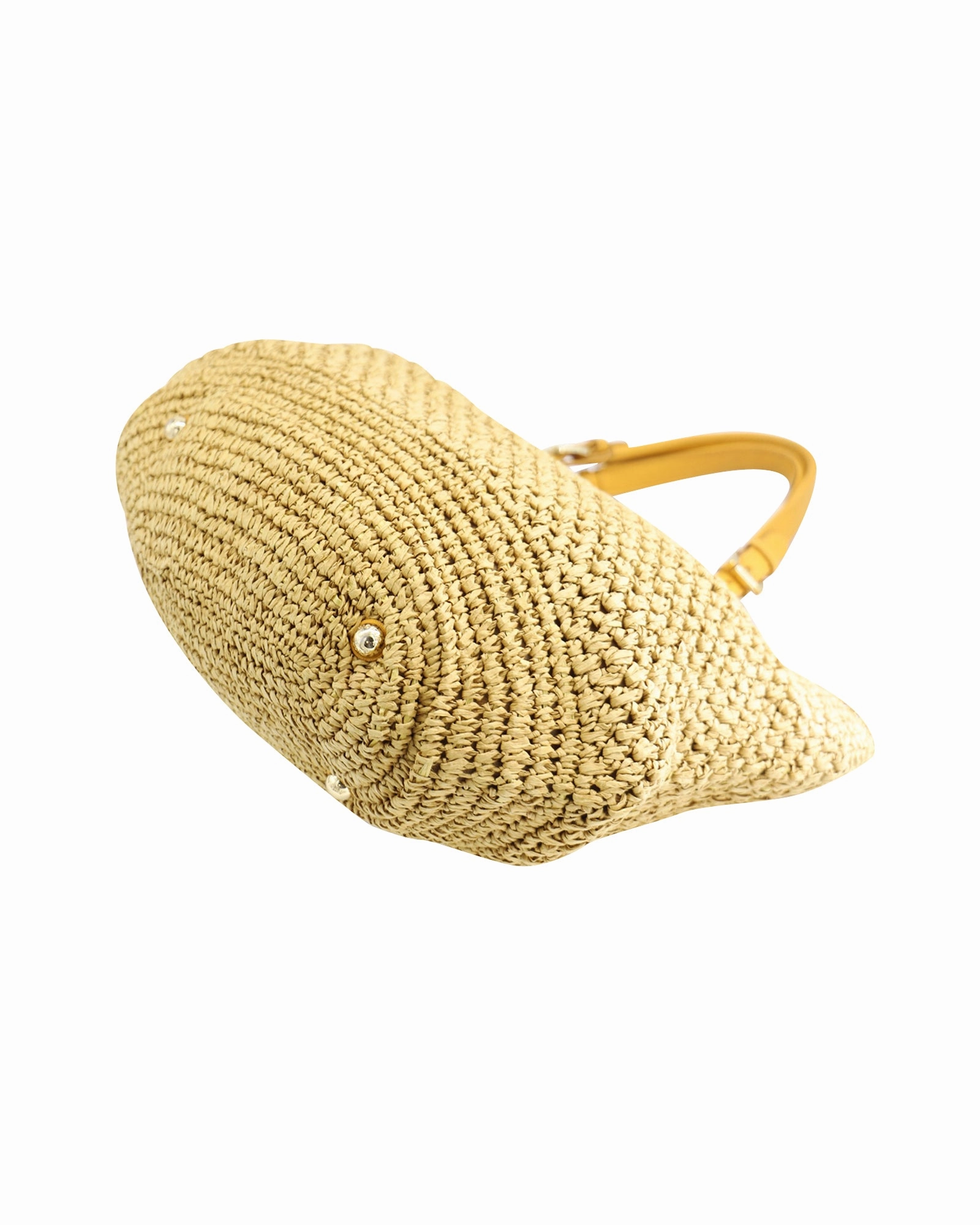 Michael Kors Santorini Tote Bag in Yellow Straw