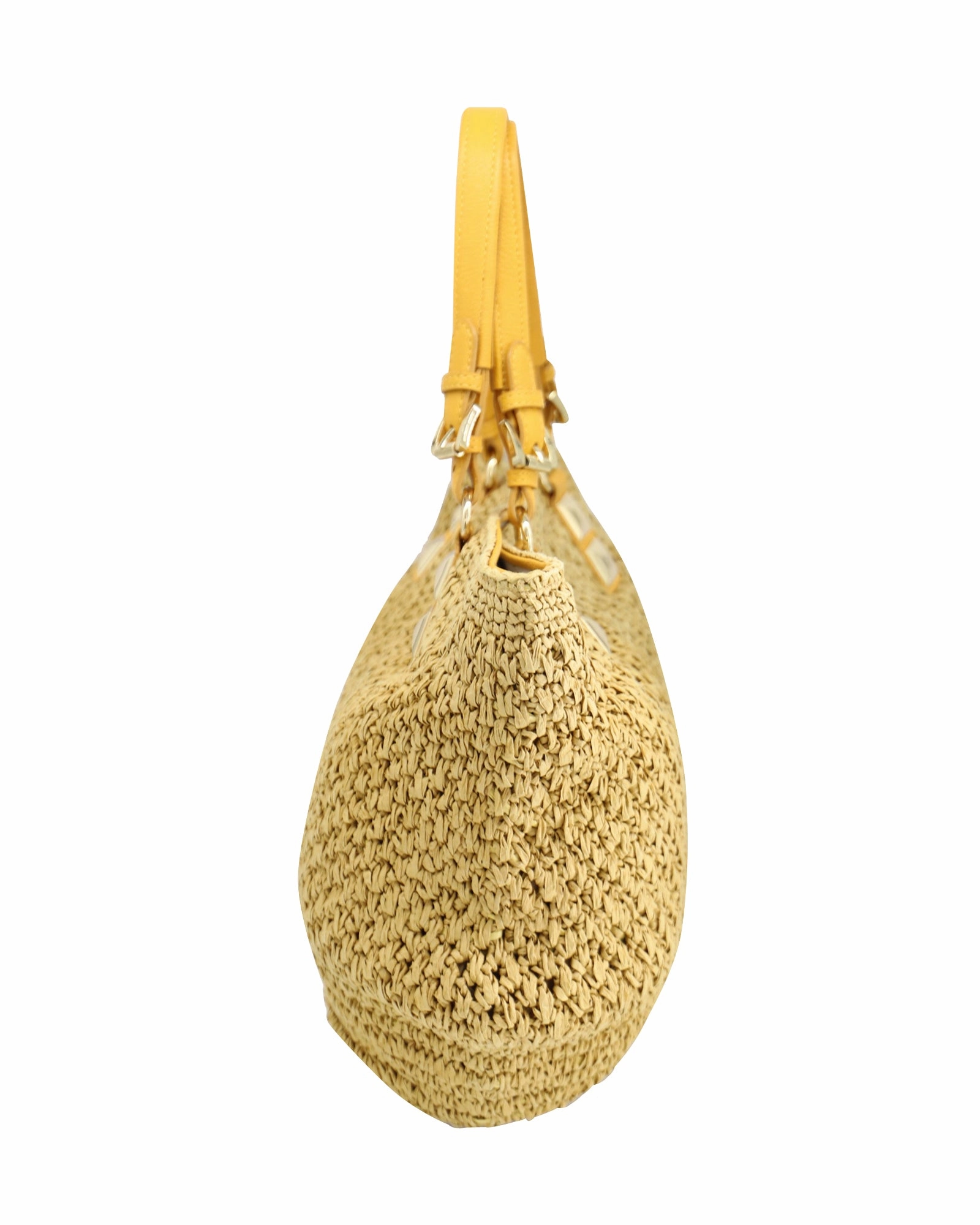 Michael Kors Santorini Tote Bag in Yellow Straw