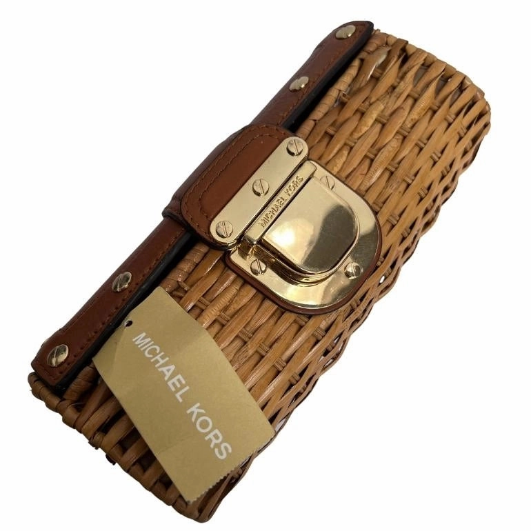 Michael Kors Santorini Wicker Clutch