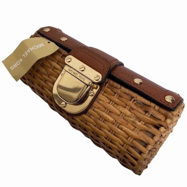 Michael Kors Santorini Wicker Clutch