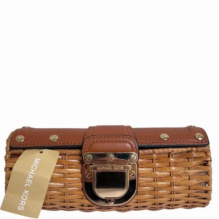 Michael Kors Santorini Wicker Clutch