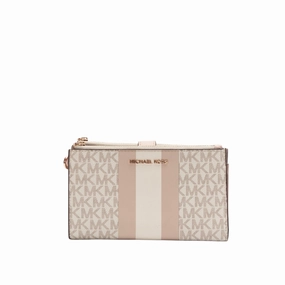 Michael Kors Signature Jet Set Medium Double Zip Wallet