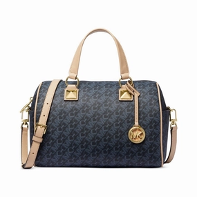 Michael Michael Kors Grayson Duffel Satchel in Admiral Pale Blue