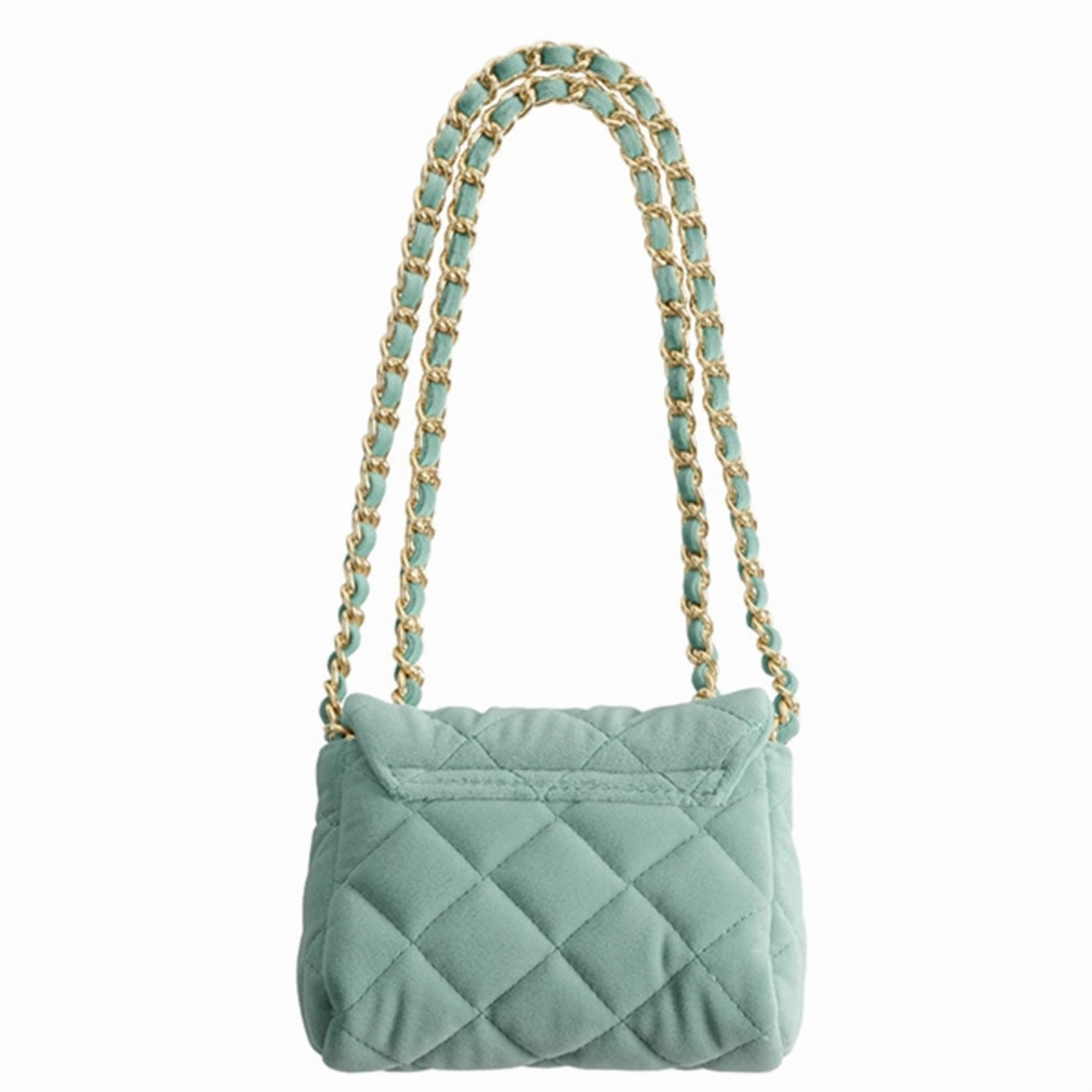 Milledeux Small Velour Bag Nile Blue
