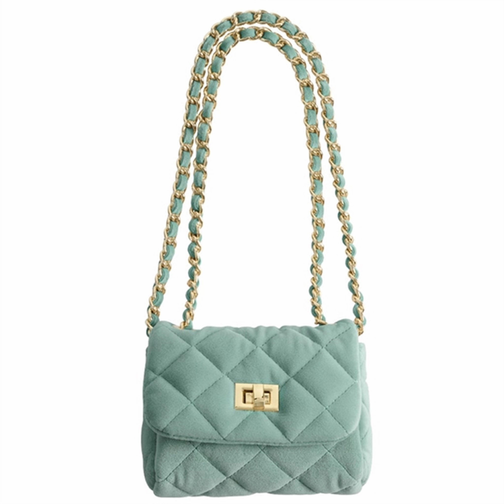 Milledeux Small Velour Bag Nile Blue