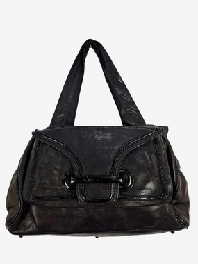 Mimco Shiny Fold Over Shoulder Bag