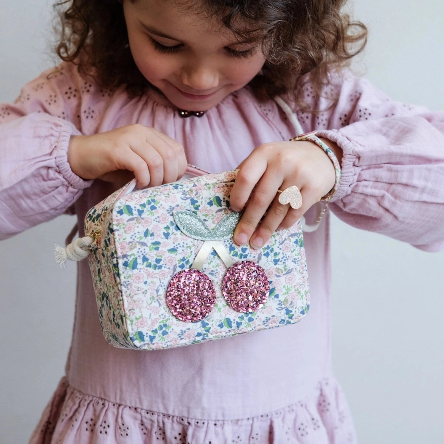 Mimi & Lula Shoulder Bag - Floral Cherries Florence