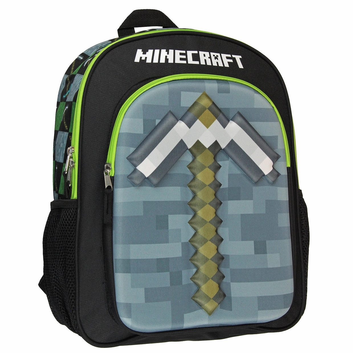 Minecraft Backpack 16" 3D Molded Pickaxe Bag - One Size