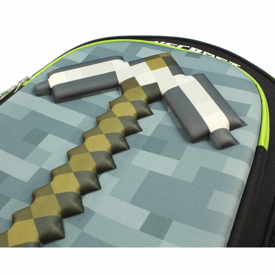Minecraft Backpack 16" 3D Molded Pickaxe Bag - One Size