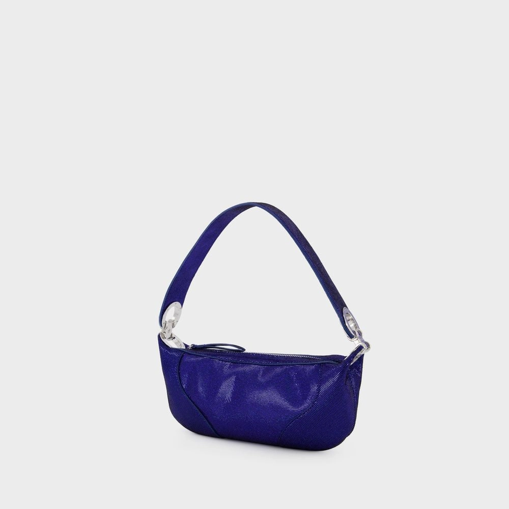 Mini Amira Hobo Bag  - Blue - Leather