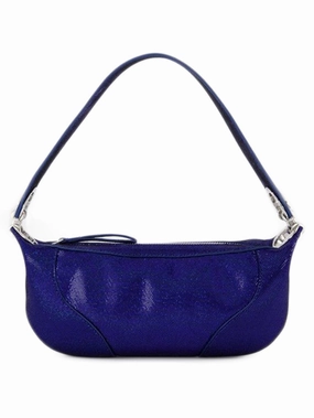Mini Amira Hobo Bag  - Blue - Leather