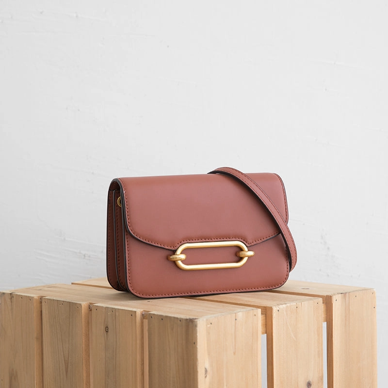 Minimalist Leather Womens Stylish Small Crossbody Purse Shoulder Bag for Women
