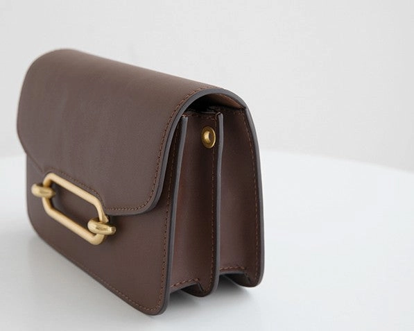 Minimalist Leather Womens Stylish Small Crossbody Purse Shoulder Bag for Women