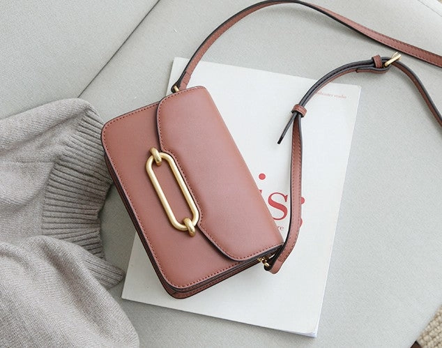 Minimalist Leather Womens Stylish Small Crossbody Purse Shoulder Bag for Women