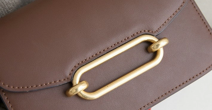 Minimalist Leather Womens Stylish Small Crossbody Purse Shoulder Bag for Women