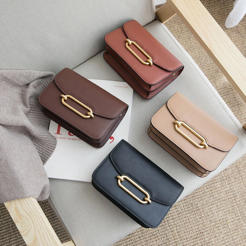 Minimalist Leather Womens Stylish Small Crossbody Purse Shoulder Bag for Women
