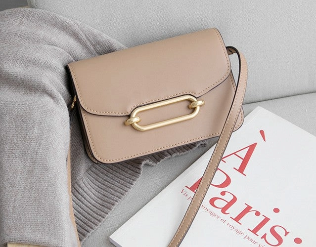 Minimalist Leather Womens Stylish Small Crossbody Purse Shoulder Bag for Women