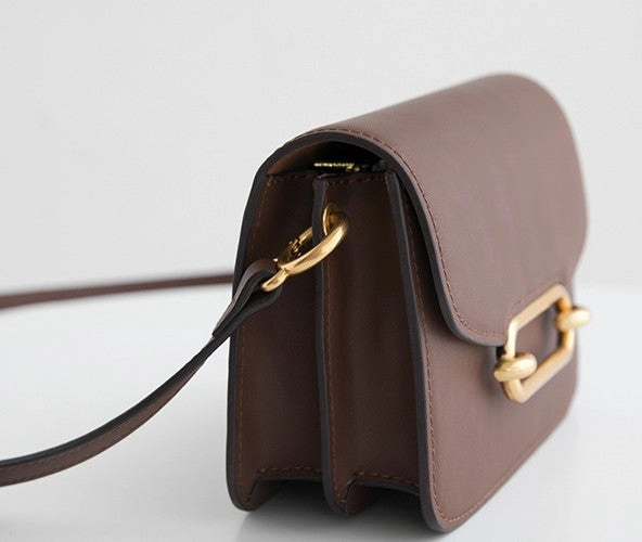 Minimalist Leather Womens Stylish Small Crossbody Purse Shoulder Bag for Women
