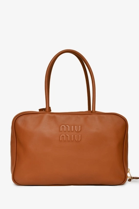 Miu Miu Brown Leather Beau Bag