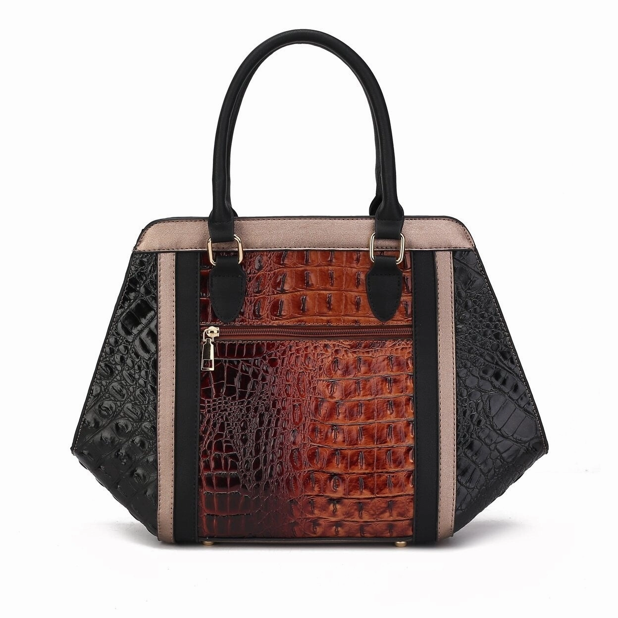 MKF Collection Daisy 2 PCS Croco Satchel bag & Wallet by Mia K.