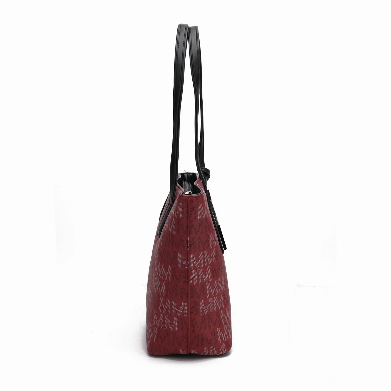 Mkfcollection Aylet Signature Tote Bag And Set Vegan Leather Designer Handbag