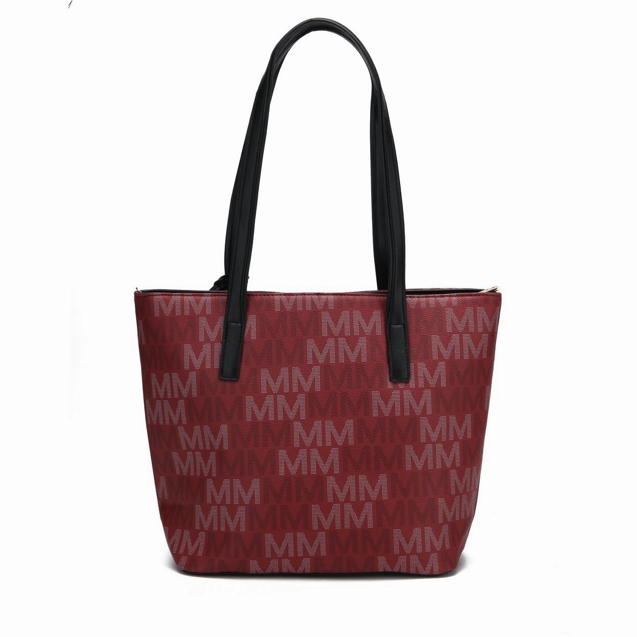 Mkfcollection Aylet Signature Tote Bag And Set Vegan Leather Designer Handbag