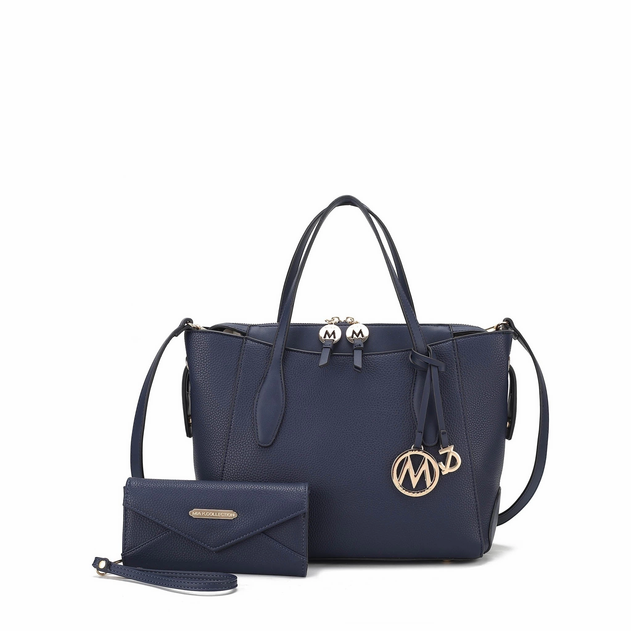 Mkfcollection Bruna Tote Bag And Wallet Set Vegan Leather Designer Handbag