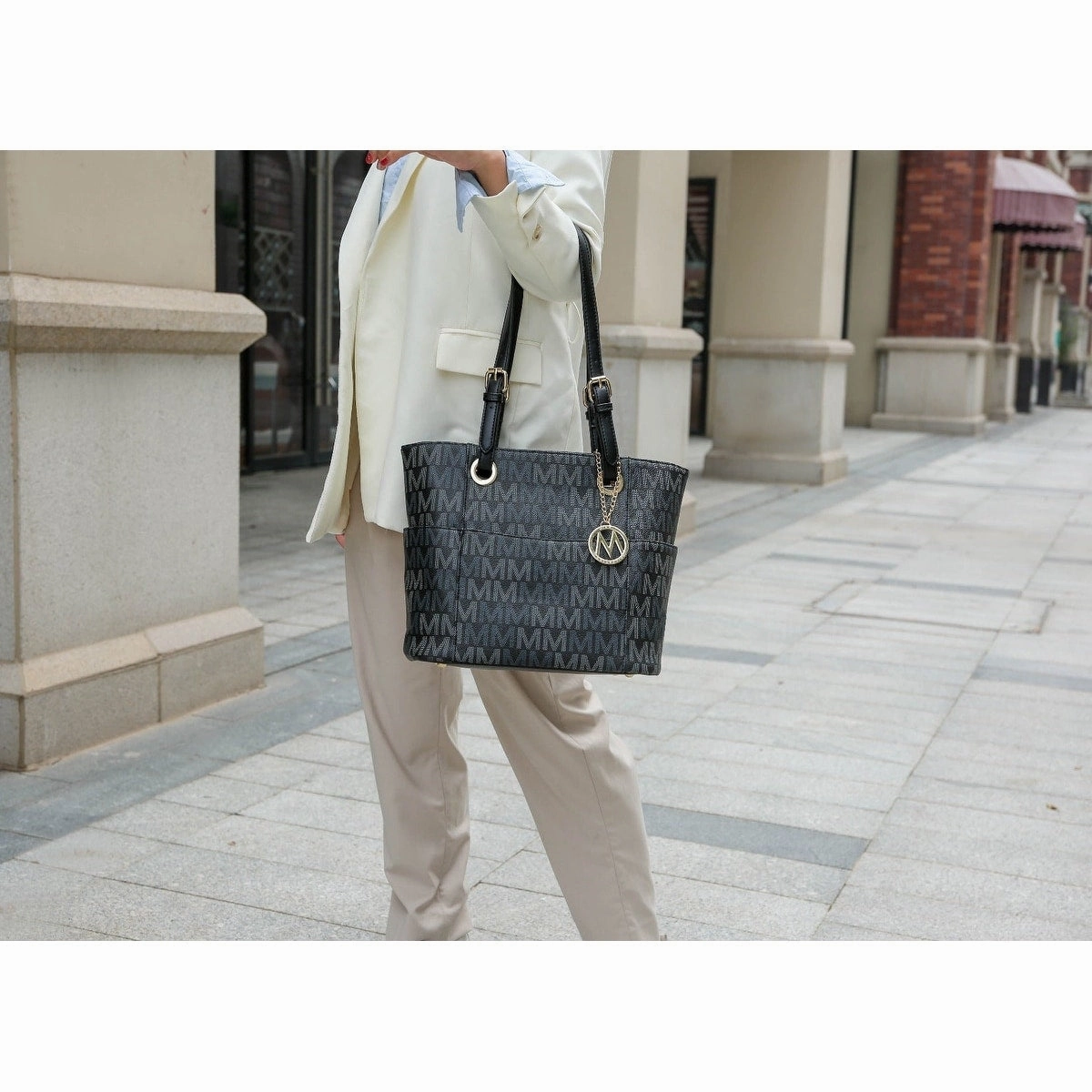 Mkfcollection Cavalli Signature Tote Bag Vegan Leather Designer Handbag