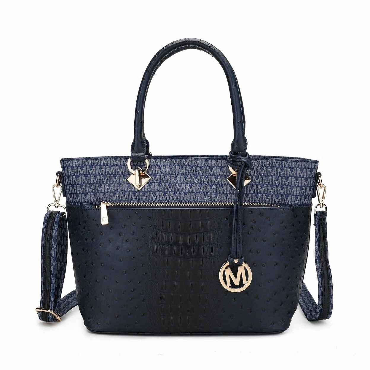 Mkfcollection Grace Signature Tote Bag Vegan Leather Designer Handbag