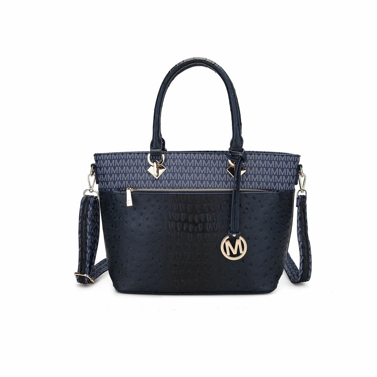 Mkfcollection Grace Signature Tote Bag Vegan Leather Designer Handbag