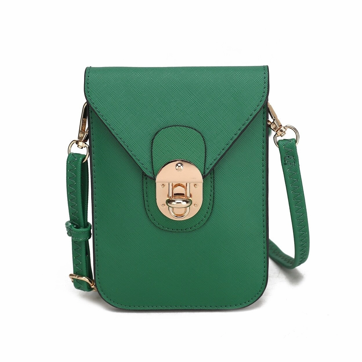 Mkfcollection Havana Phone Crossbody Bag Vegan Leather Designer Handbag