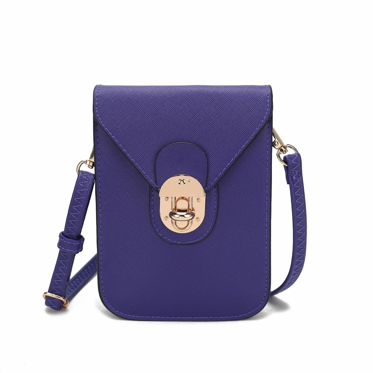 Mkfcollection Havana Phone Crossbody Bag Vegan Leather Designer Handbag